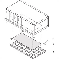 SCHROFF Ersatzluftfilter - FILTERMATTE 63TE (ERSATZ)