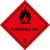 Gefahrgutetiketten "Flammable Gas" Klasse 2.1, 10x10cm, PE-Haftfolie, 1000 Stück