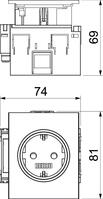 REHAU 17010051410 WCR RA INB 1V WT SIGNA R9001