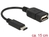 Delock Adapterkabel USB Type-C™ 2.0 Stecker > USB 2.0 Typ A Buchse 15 cm schwarz