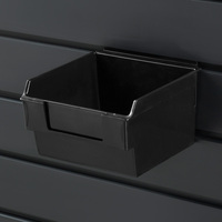 Shelfbox „100“ / Warenschütte / Box für Lamellenwandsystem | schwarz