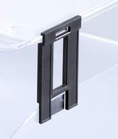 Durable BASIC Recycled Plastic Letter Tray Risers Spacers | Black