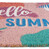 Relaxdays Fußmatte Kokos, Hello Summer Aufschrift, Türvorleger innen & außen, Kokosmatte 40 x 60 cm, wetterfest, bunt