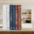 Relaxdays Buchstütze, 2er-Set, modernes Mesh-Design, Bücher und Ordner, Buchhalter HxBxT: 14 x 12 x 9 cm, Metall, weiß