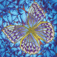 Diamond Painting Kit: Flutterby Silver