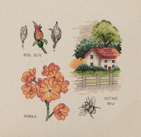 Counted Cross Stitch Kit: Country Life Collection: Garden View