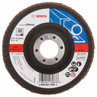 Bosch 2608607349 Fächerschleifscheibe X551 Expert for Metal, gerade, 115 mm, 40,