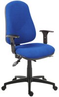 Ergo Comfort High Back Fabric Ergonomic Operator Office Chair with Arms Blue - 9500BLU/0270 -