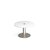 Monza circular coffee table 800mm with central circular cutout 80mm - white
