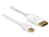 Kabel Mini Displayport 1.2 Stecker an Displayport Stecker 4K weiß, 0,5m, Delock® [83985]