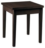 Tisch Karl quadratisch; 80x80x75.5 cm (LxBxH); esche nussbaum gebeizt;
