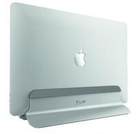 VerticalStand, Aluminium stand for 12" to 16" laptop - Silver Notebookstandaards