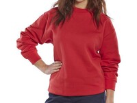 Click Sweatshirt, Lange mouwen, Maat XL, Rood