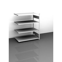 Sideboard shelving unit, light grey