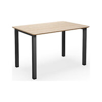 Multifunctionele tafel DUO-U Trend, recht blad, afgeronde hoeken