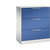 Armario para archivadores colgantes ASISTO, anchura 800 mm, con 3 cajones, gris luminoso / azul genciana.