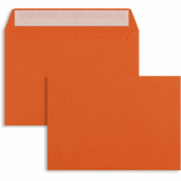 Briefumschläge C5 100g/qm haftklebend VE=100 Stück orange