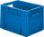 Transport-Stapelkasten B400xT300xH270 mm blau Auflast 600kg mit Griffloch