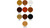 Astfüller auf Polyamid-Basis, Mahagoni Beutel à 8 Stangen 12x150 mm