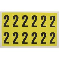 Self-adhesive numbers and letters - Number 2