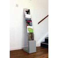 Collapsible literature dispenser stand