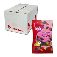 Red Band Fruchtgummi Lakritz Duos 100g Snackpack, 24 Beutel