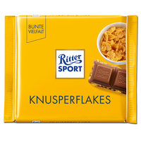 Ritter Sport Knusperflakes, Schokolade, 100g Tafel