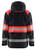 High Vis Shelljacke 4420 Klasse 1 schwarz/rot - Rückseite