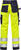 Flame High Vis Handwerkerhosen Damen Kl.2 FLAM 171 Warnschutz-gelb/marine - Rückansicht