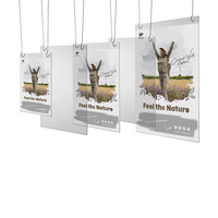 Poster Pocket / U-Pocket / Acrylic Poster Pocket "Basic", with 2 holes | A6 landscape