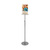 Info Stand / Promotional Display / Floorstanding Poster Stand "T-Shape"