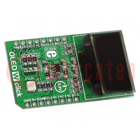 Click board; płyta prototypowa; Komp: SSD1306; OLED; wyświetlacz