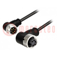 Cable: for sensors/automation; 7/8",both sides; 0.3m; male; PIN: 5