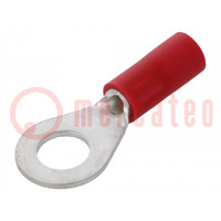 Tip: ring; M5; Ø: 5.3mm; 0.5÷1.5mm2; crimped; for cable; insulated