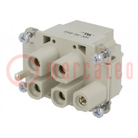 Connector: HDC; contact insert; female; EPIC POWER H-S; PIN: 4