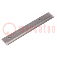 Single rail; aluminium; Ø: 10mm; L: 500mm; DryLin® W; linear guides