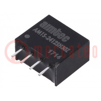 Converter: DC/DC; 1W; Uin: 21.6÷26.4V; Uout: 12VDC; Iout: 100mA; SIP4