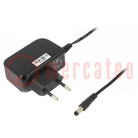 Power supply: switching; mains,plug; 5VDC; 2A; 10W; Plug: EU; 79%