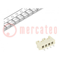 Socle; Connecteur: fil-fil/PCB; Rotaconnect; 3mm; PIN: 4; 5A; SMT