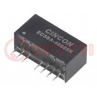 Converter: DC/DC; 3W; Uin: 36÷75V; Uout: 5VDC; Iout: 0÷600mA; SIP8