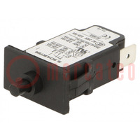 Circuit breaker; Urated: 240VAC; 48VDC; 3.5A; SPST; Poles: 1; MCB