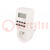 Programmable time switch; Range: 7days; 230VAC; OUT 1: 250VAC/16A