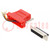Transition: adapter; D-Sub 25pin female,RJ45 socket; red