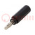 Adapter; 4mm banana; 20A; 600V; black; non-insulated; plug-in