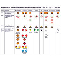 Gefahrstoffkennzeichnung am Arbeitsplatz, Kunststoff, Gr?áe: 60,0 x 48,0 cm