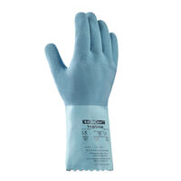 Texxor 2250 topline Chemikalienschutzhandschuh geraut hellblau, VE = 1 Paar Version: 8 - Größe: 8