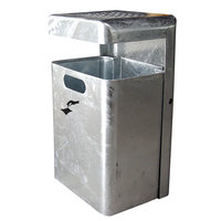 Abfallbehälter, Außenbereich, mit Lochascher, 54,0/70,0 x 32,0 x 26,0 cm