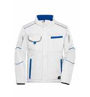 James & Nicholson Softshelljacke mit warmem Innenfutter JN853 Gr. L white/royal