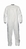 Cleanroom-Overall Tyvek� IsoClean�, PE-spunbondnonwoven, white, without hood, cleaned and