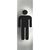 Produktbild zu WC Symbol Mann selbstklebend, 48 x 150 mm, Edelstahl gebürstet